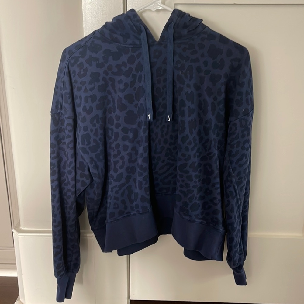 Nike Navy and Black Animal Print Hoodie